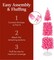 Pencil Artificial Christmas Tree with 300 2-in-1 White & Multicolor LED Lights & Sturdy Metal Base